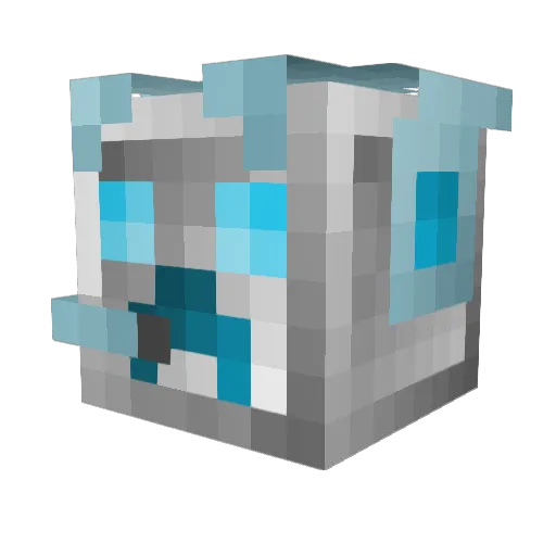 croquetkid Minecraft avatar head, 3D render