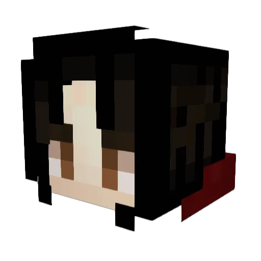 crosdresn_chiaki Minecraft avatar head, 3D render