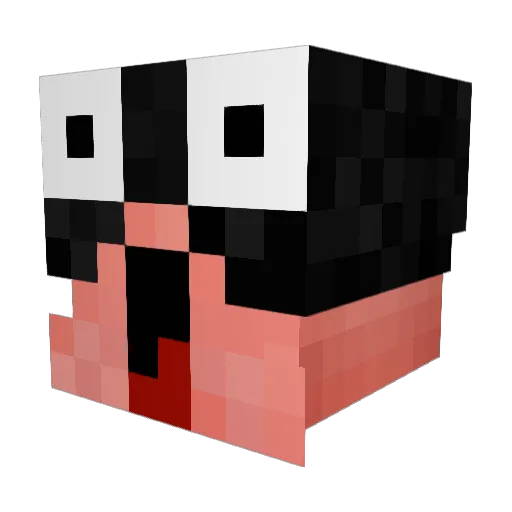 crossbonesx Minecraft avatar head, 3D render