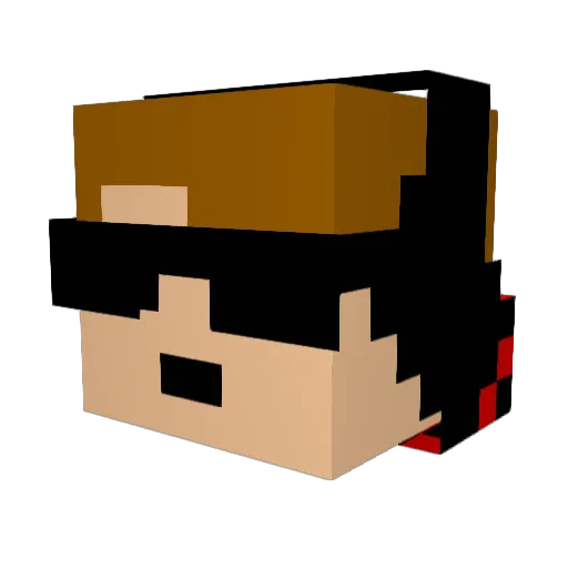 crossbowcaptain Minecraft avatar head, 3D render