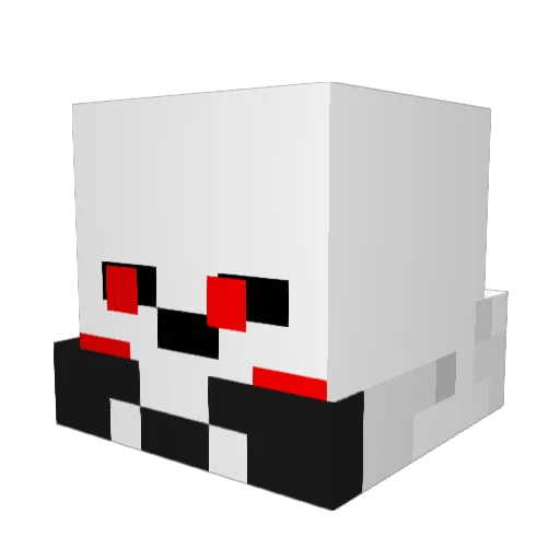 crossdiamond Minecraft avatar head, 3D render