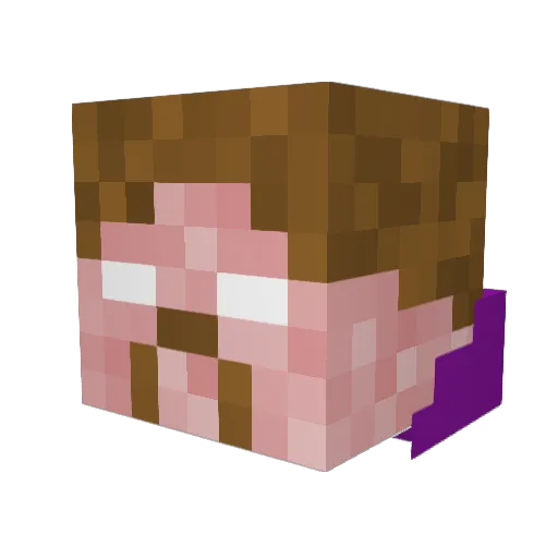 crossgamer09 Minecraft avatar head, 3D render