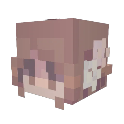 crossix1r Minecraft avatar head, 3D render