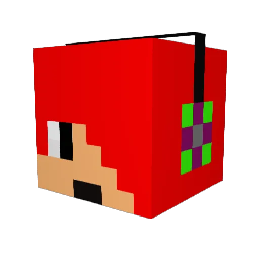 crossjimmy Minecraft avatar head, 3D render