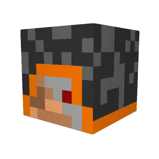 crossoffire Minecraft avatar head, 3D render