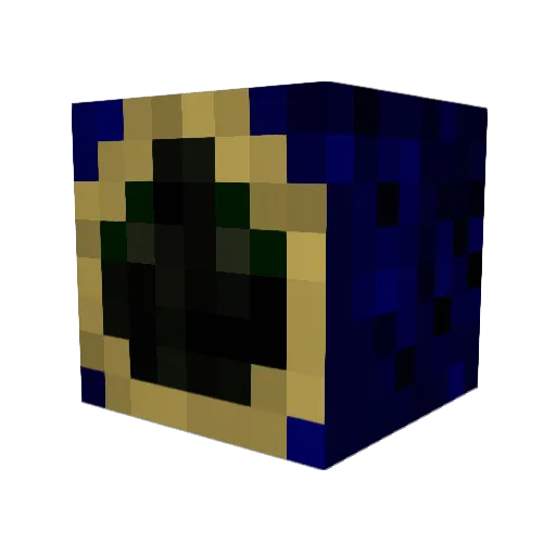 crossrock Minecraft avatar head, 3D render