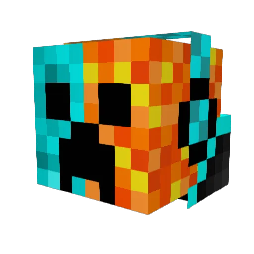 crossskull900 Minecraft avatar head, 3D render