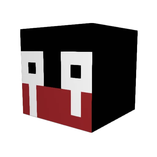 crouLP Minecraft avatar head, 3D render