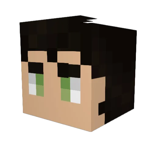 crouton3 Minecraft avatar head, 3D render