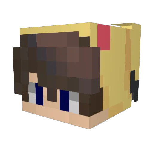 crow_leon Minecraft avatar head, 3D render