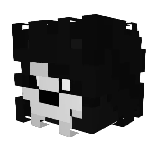 crowbeast Minecraft avatar head, 3D render