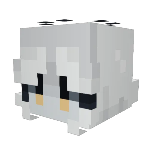 crowcanadian Minecraft avatar head, 3D render
