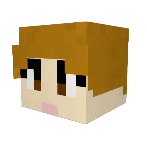crown3272 Minecraft avatar head, 3D render