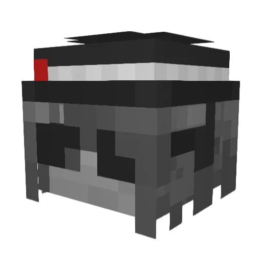 crownedbyvoid Minecraft avatar head, 3D render