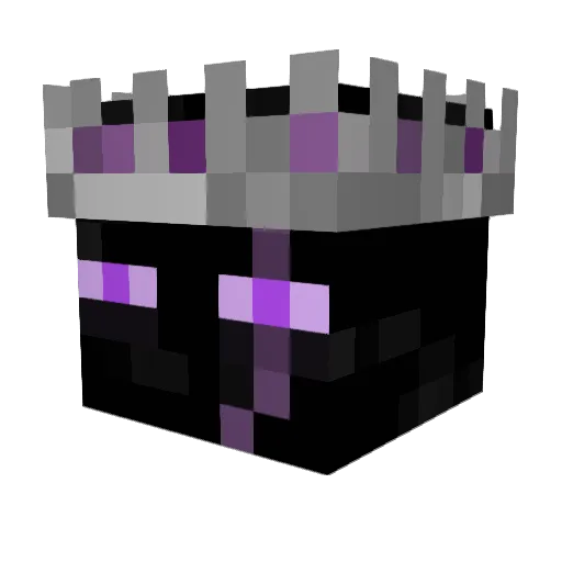crownholder Minecraft avatar head, 3D render
