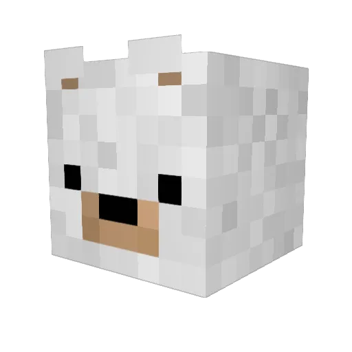 crownsand Minecraft avatar head, 3D render