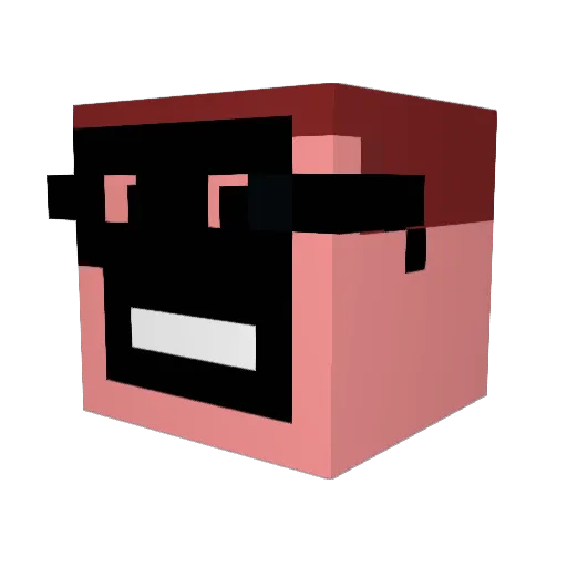 crox4dk Minecraft avatar head, 3D render