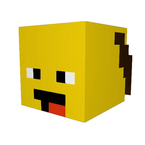 croxx18 Minecraft avatar head, 3D render