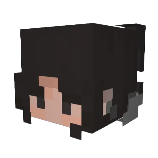 crozlow Minecraft avatar head, 3D render