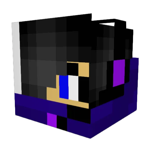 crpizza Minecraft avatar head, 3D render