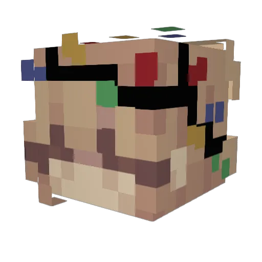 crpzii Minecraft avatar head, 3D render