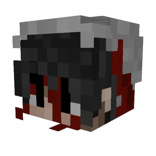 crryoffear Minecraft avatar head, 3D render