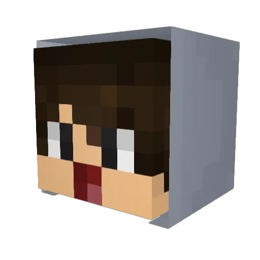 crst194 Minecraft avatar head, 3D render