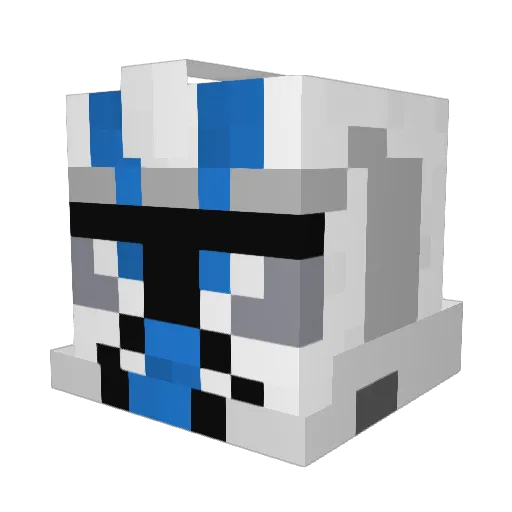 crub__ Minecraft avatar head, 3D render