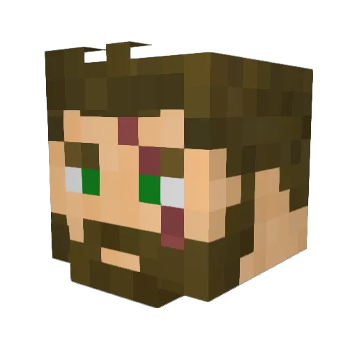 crud81 Minecraft avatar head, 3D render