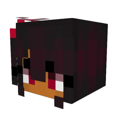 cruelang3l Minecraft avatar head, 3D render