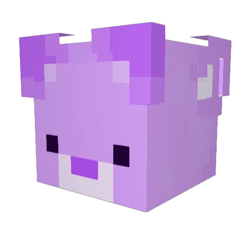 cruitel Minecraft avatar head, 3D render