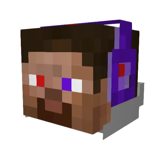 crujidor Minecraft avatar head, 3D render