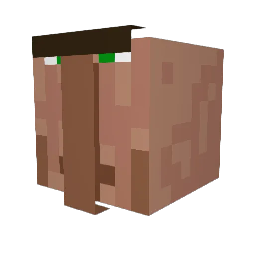 crulawe Minecraft avatar head, 3D render