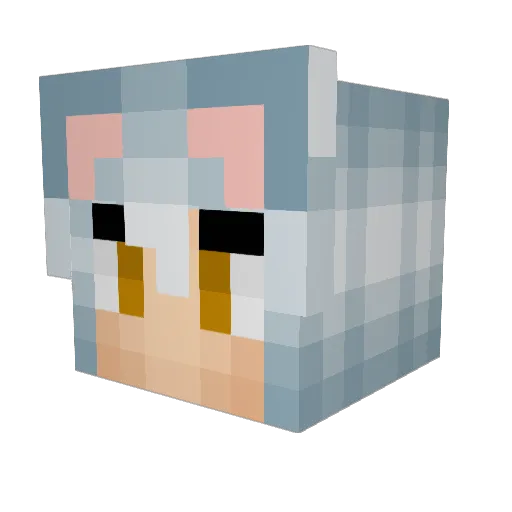 crumb50 Minecraft avatar head, 3D render