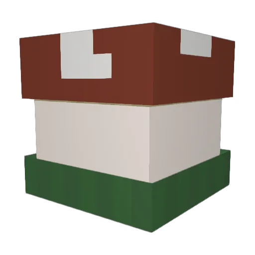 crumbstew Minecraft avatar head, 3D render