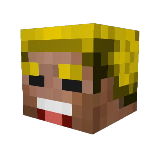 crummy_boi Minecraft avatar head, 3D render