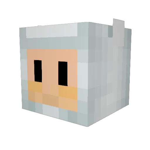 crumpet_nibbler Minecraft avatar head, 3D render