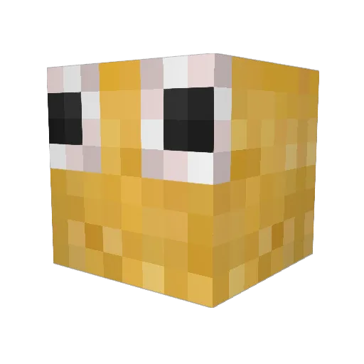 crumpit8 Minecraft avatar head, 3D render