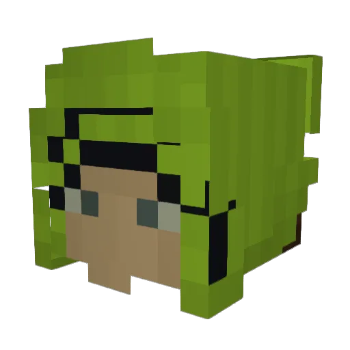 crunchmunchlunch Minecraft avatar head, 3D render