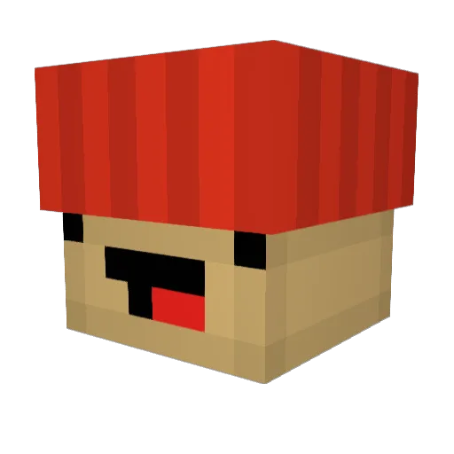 crunchynutts Minecraft avatar head, 3D render