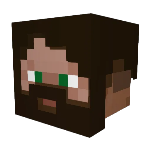 crungEEEr Minecraft avatar head, 3D render