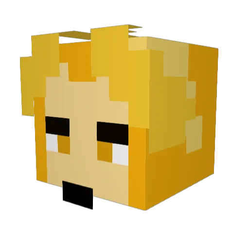crusader2k Minecraft avatar head, 3D render
