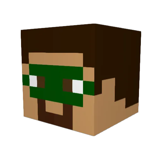 crusader51k Minecraft avatar head, 3D render