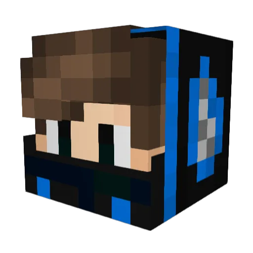 crusher5146 Minecraft avatar head, 3D render