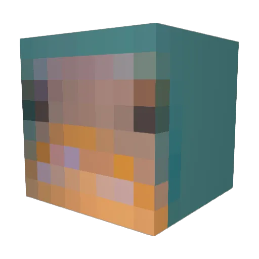 crusher_21 Minecraft avatar head, 3D render