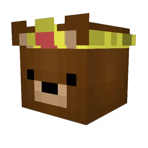 crushstar Minecraft avatar head, 3D render