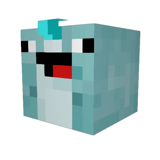 crustychrus Minecraft avatar head, 3D render