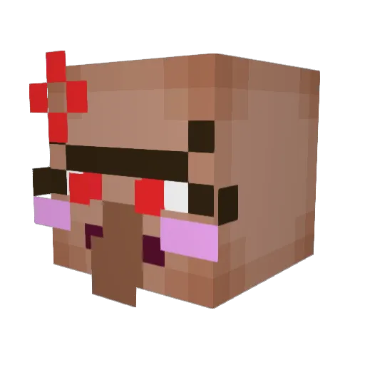 crustyydustytoe Minecraft avatar head, 3D render