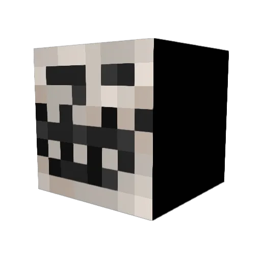 crutnos Minecraft avatar head, 3D render