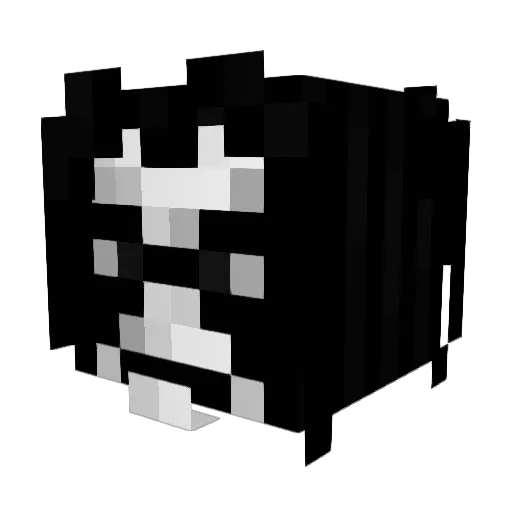 cruxal Minecraft avatar head, 3D render